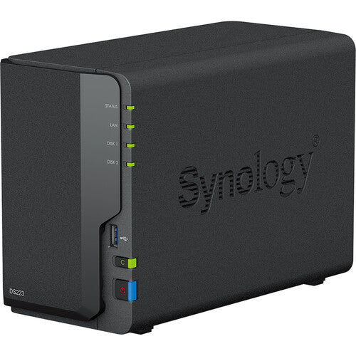 Synology DS223 NAS Desktop A 2 Bay Da 16TB | Installato Con 2x WD Red Plus 8TB | Soluzione Di Archiviazione Dati E Backup