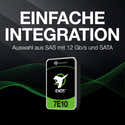 Disque Dur Seagate Exos X18 12To - SATA, 7200 Tr/min, 256 Mo Cache, 3,5" - Pour Serveurs, NAS, Stockage Haute Capacité - 10