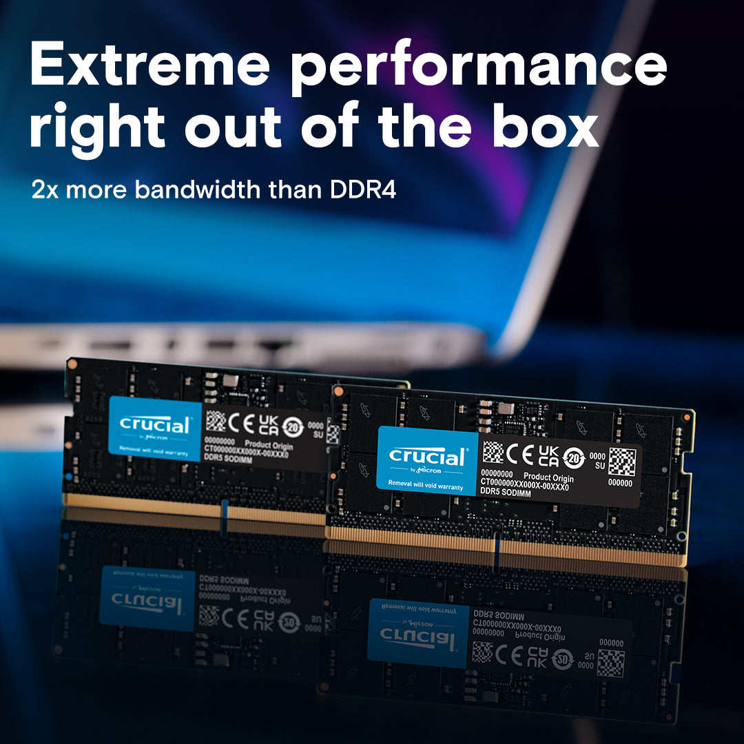 Crucial 8GB DDR5-4800 SODIMM RAM - CT8G48C40S5 – formonixuae