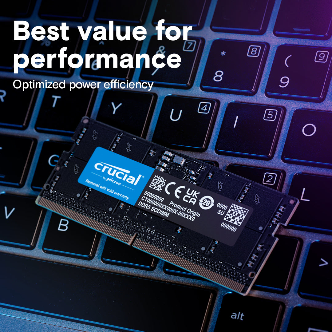 Crucial 16GB DDR5-5600 SODIMM RAM - CT16G56C46S5 – formonixuae