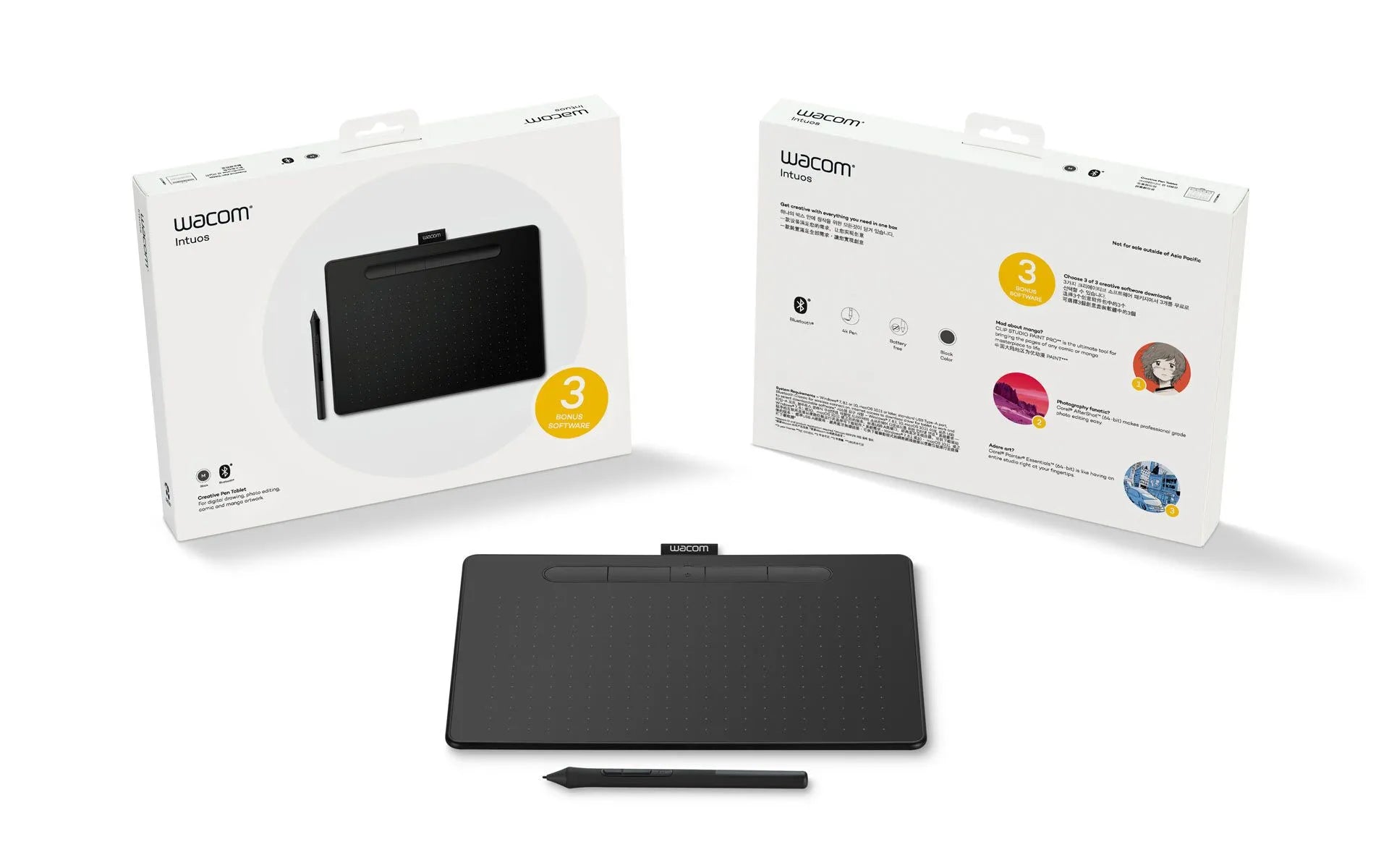 Wacom Intuos medium Bluetooth Black - CTL-6100WLK-N – formonixuae Wacom Intuos medium Bluetooth Black - CTL-6100WLK-N – formonixuae